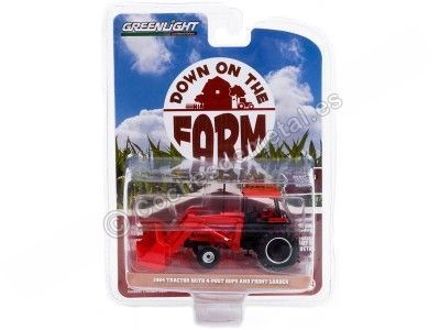 Cochesdememetal.es 1984 Tracteur Con Rops y Pala frontal "Down on the Farm Series 5" 1:64 Greenlight 48050C 2