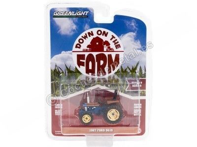 CARSDEMETAL.ES 1987 Tracteur Ford 5610 avec 4 roues motrices "Down on the Farm Series 5" 1:64 Greenlight 48050D 2