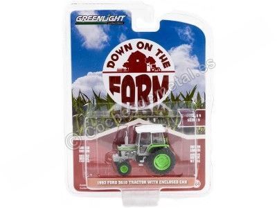 Cochesdememetal.es 1992 Tracteur Ford 5610 Con La Cabina Cerrada "Down on the Farm Series 5" 1:64 Greenlight 48050F 2