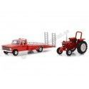 Cochesdemetal.es 1969 Camión Rampa Ford F-350 + 1985 Tractor Ford 5610 "H.D. Truck Series 16" 1:64 Greenlight 33160A