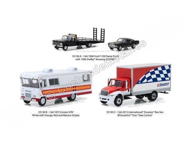 Cochesdemetal.es Lote de 3 Modelos "H.D. Truck Series 13" 1:64 Greenlight 33130