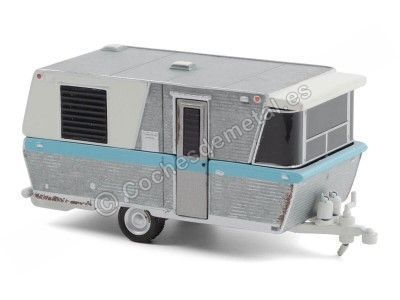 1961 Caravana Holiday House Weathered "Hitched Homes Series 9" 1:64 Greenlight 34090A Cochesdemetal.es