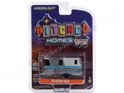 Cochesdememetal.es 1961 Caravana Holiday House Sterning "Hitched Homes Series 9" 1:64 Greenlight 34090a 2