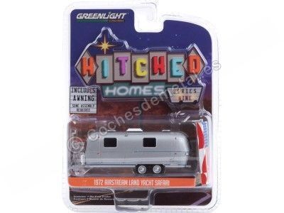 1972 Caravana Airstream Double-Axle con Toldo "Hitched Homes Series 9" 1:64 Greenlight 34090C Cochesdemetal.es 2