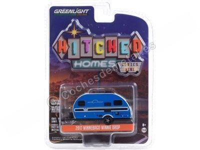 Cochesdemetal.es 2017 Caravana Winnebago Winnie Drop "Hitched Homes Series 9" 1:64 Greenlight 34090D 2