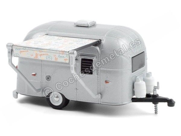 Cochesdememetal.es 1961 Caravana Airstream 16 ’Bambi Con TODO" Hitched Homes Series 9 "1:64 Greenlight 34090F