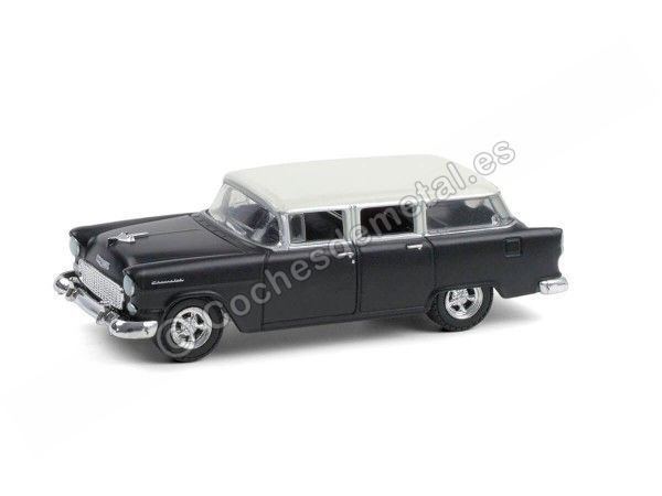 Cochesdemetal.es 1955 Chevrolet Two-dix Townsman "Estate Wagons Series 6" 1:64 Greenlight 36010a