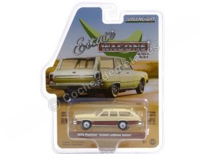 1976 Pontiac Grand LeMans Safari "Estate Wagons Series 6" 1:64 Greenlight 36010D Cochesdemetal.es 2