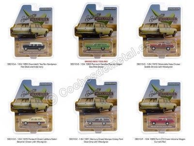 Lote de 6 Modelos "Estate Wagons Series 6" 1:64 Greenlight 36010 Cochesdemetal.es 2