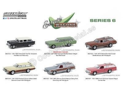 Lote de 6 Modelos "Estate Wagons Series 6" 1:64 Greenlight 36010 Cochesdemetal.es