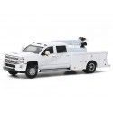 Cochesdememetal.es 2016 Chevrolet Silverado 3500 Dually Crane Truck "Dural Drivers Series 4" 1:64 Greenlight 46040a