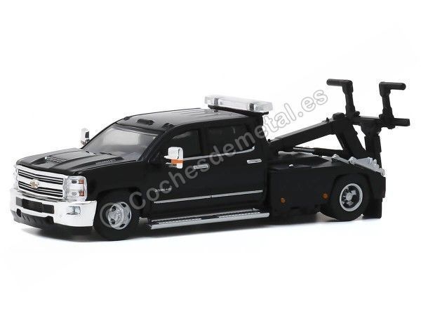 Cochesdemetal.es 2018 Chevrolet Silverado 3500 Dually Wrecker "Dually Drivers Series 4" 1:64 Greenlight 46040D