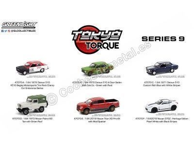 Lote de 6 Modelos "Tokyo Torque Series 9" 1:64 Greenlight 47070 Cochesdemetal.es