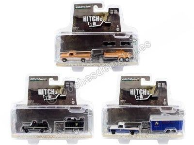 Cochesdemetal.es Lote de 3 Modelos "Hitch & Tow Series 22" 1:64 Greenlight 32220 2