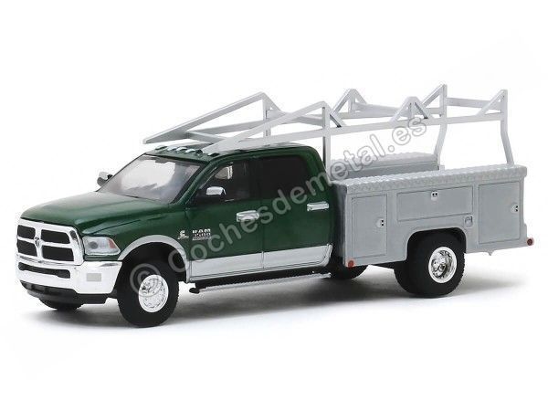 Cochesdememetal.es 2018 Dodge Ram 3500 Lit de service Dual "Dual Drivers Series 3" 1:64 Greenlight 46030C