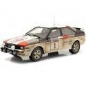 Cochesdemetal.es 1982 Audi quattro A1 Nº1 Mikkola/Hertz Ganador Lombard RAC Rallye "Sucio" 1:24 IXO Models 24RAL010A