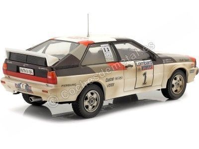 Cochesdemetal.es 1982 Audi quattro A1 Nº1 Mikkola/Hertz Ganador Lombard RAC Rallye "Sucio" 1:24 IXO Models 24RAL010A 2