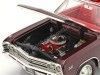 Cochesdemetal.es 1967 Chevrolet Chevelle SS Granate convertible 1:18 Auto World AMM1244