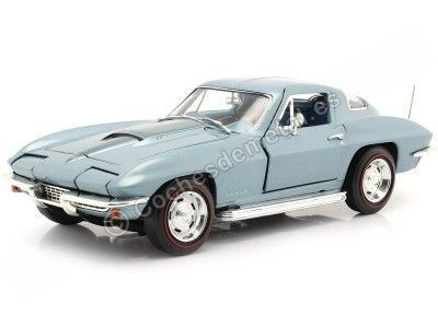 Cochesdemetal.es 1967 Chevrolet Corvette 427 Azul 1:18 Auto World AMM1241