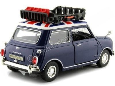 Carsdemetal.es 1961 Morris Mini Cooper avec Blue Baca 1:18 Motor max 79741 2