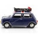 Carsdemetal.es 1961 Morris Mini Cooper avec Blue Baca 1:18 Motor max 79741