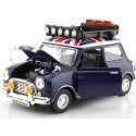 Carsdemetal.es 1961 Morris Mini Cooper avec Blue Baca 1:18 Motor max 79741