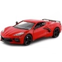Cochesdemetal.es 2020 Chevrolet Corvette Stingray C8 Rojo 1:24 Motor Max 79360