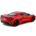 Cochesdemetal.es 2020 Chevrolet Corvette Stingray C8 Rojo 1:24 Motor Max 79360