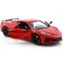 Cochesdemetal.es 2020 Chevrolet Corvette Stingray C8 Rojo 1:24 Motor Max 79360