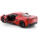 Cochesdemetal.es 2020 Chevrolet Corvette Stingray C8 Rojo 1:24 Motor Max 79360