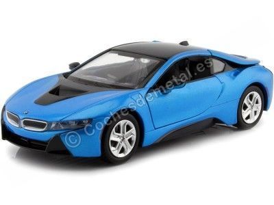 Cochesdemetal.es 2019 BMW i8 Coupe Azul 1:24 Motor Max 79359