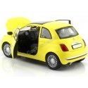 CARSDEMETAL.ES 2009 FIAT 500 JAUNE 1:24 MOTEUR MAX 73373