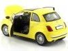 CARSDEMETAL.ES 2009 FIAT 500 JAUNE 1:24 MOTEUR MAX 73373