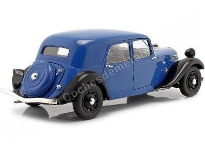 Cochesdemetal.es 1937 Citroen Traction 11CV Berlina Azul/Negro 1:18 Solido S1800906 2
