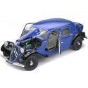 CARSDEMETAL.ES 1937 Citroen Traction 11CV Blue / Black Berlina 1:18 Solino S1800906