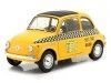 Cochesdemetal.es 1965 Fiat 500 L Taxi New York City Amarillo 1:18 Solido S1801407