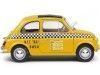 Cochesdemetal.es 1965 Fiat 500 L Taxi New York Amarillo 1:18 Solid S1801407