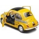 Cochesdemetal.es 1965 Fiat 500 L Taxi New York Amarillo 1:18 Solid S1801407