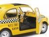 Cochesdemetal.es 1965 Fiat 500 L Taxi New York Amarillo 1:18 Solid S1801407