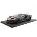 Cochesdemetal.es 2017 Ford GT Negro Mate/Naranja Competición 1:18 TopSpeed TS0092