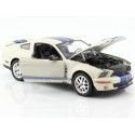 Cochesdemetal.es 2007 Ford Shelby Cobra GT500 Blanco Hueso 1:24 Welly 22473