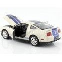 Cochesdemetal.es 2007 Ford Shelby Cobra GT500 Blanco Hueso 1:24 Welly 22473