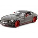 Cochesdemetal.es 2014 Mercedes-Benz GT AMG (C190) Gris Gunmetal 1:24 Maisto Design 32505