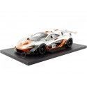 Carsdemetal.es 2013 McLaren P1 Silver / Orange GTR 1:18 Vrai Scale TSM181006R