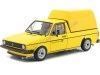 Cochesdemetal.es 1982 Volkswagen VW Caddy MK1 PickUp "Deutsche Post" Amarillo 1:18 Solido S1803505