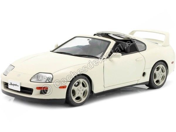 Cochesdemetal.es 1993 Toyota Supra MK4 Targa Blanco 1:18 Solido S1807602