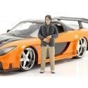 Cochesdemetal.es 2006 Mazda RX-7 "Fast & Furious + Figura Han" Naranja/Negro 1:24 Jada Toys 33174/253205002