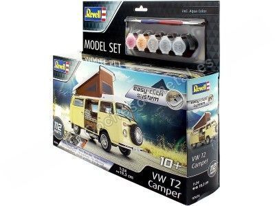 Cochesdemetal.es 1973 Volkswagen Type 2 Camper "Kit de modèle en plastique" 1:24 Revell 67676 2