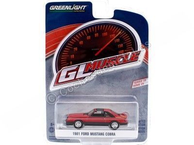 Cochesdemetal.es 1981 Ford Mustang Cobra "GL Muscle Series 25" 1:64 Greenlight 13300C 2