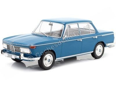 Cochesdemetal.es 1966 BMW 2000 Tilux Tipo 121 Azul Caribe 1:18 MC Group 18291